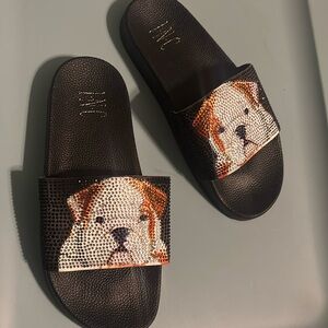 Bedazzled INC doggy slides Women’s size 7